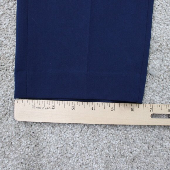 ZARA Dress Pants NWT Mens 32x32 Blue Polyester/Viscose Stretch Flat Front - Picture 5 of 15